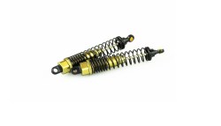 108004 Schokdemper aluminium gun metal, 2 stuks
